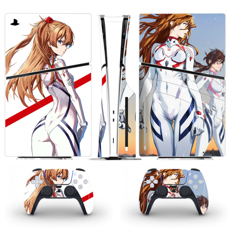 Asuka Langley Soryu Skin Sticker For PS5 Slim