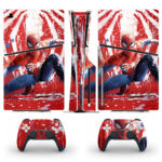 Spider-Man Splash Art PS5 Slim Skin Sticker Cover