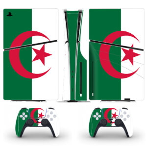 Flag Of Algeria Skin Sticker For PS5 Slim