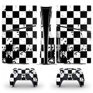 Chess Board Pattern Skin Sticker For PS5 Slim