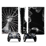 Broken Glass PS5 Slim Skin Sticker Cover