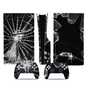 Broken Glass PS5 Slim Skin Sticker Cover