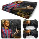 Capitanes Del Futbol Ronaldinho Gaúcho Skin Sticker For PS4 Slim