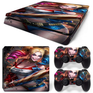 Harley Quinn Fan Art PS4 Slim Skin Sticker Cover