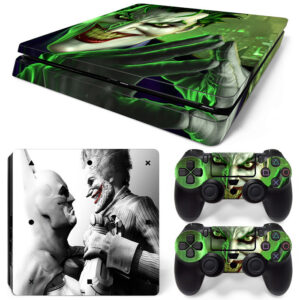 Batman And Joker Arkham City Art PS4 Slim Skin Sticker Decal