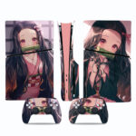 Nezuko Kamado Demon Slayer Skin Sticker For PS5 Slim
