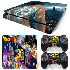 Dragon Ball Super 30th Anime Anniversary PS4 Slim Skin Sticker Decal