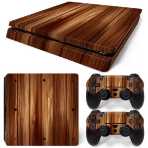 Wood Texture Art Skin Sticker For PS4 Slim Decal