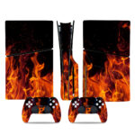 Frame Fire Burn Art PS5 Slim Skin Sticker Decal