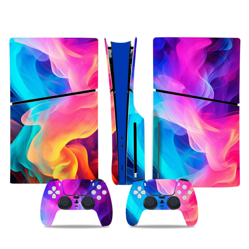 Colorful Abstract PS5 Slim Skin Sticker Decal