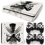 Wolverine Silhouette Art PS4 Slim Skin Sticker Cover