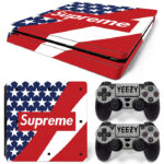 Supreme Symbol In America Flag And Yeezy Symbol