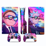 Rick And Morty Skin Sticker For PS5 Slim Design 3