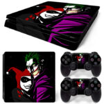 Comics Joker And Harley Quinn PS4 Slim Skin Sticker Decal