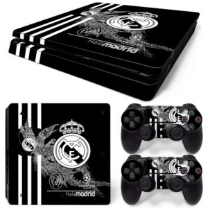 Hala Madrid Dragon Black And White Symbol PS4 Slim Skin Sticker Cover
