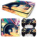 Abstract Reggaeton Speakers Skin Sticker For PS4 Slim