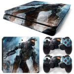 Halo 4 Master Chief Art PS4 Slim Skin Sticker Cover