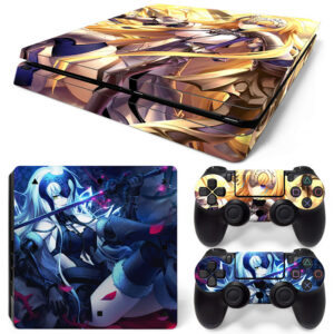 Jeanne D'Arc Blue And Yellow Art PS4 Slim Skin Sticker Cover