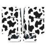 Cow Print Black PS5 Slim Skin Sticker Cover