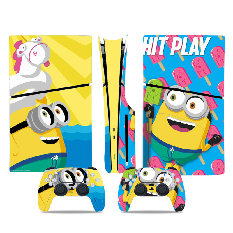 Minion Hit Play PS5 Slim Skin Sticker Decal