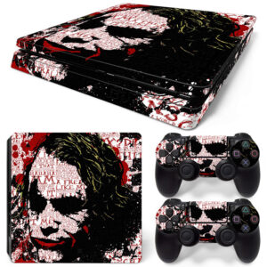 The Joker Typography Art PS4 Slim Skin Sticker Decal