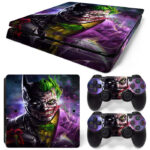 Epic Artwork Of Batman And Joker PS4 Slim Skin Sticker Cover