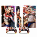 Harley Quinn Fanart Skin Sticker For PS5 Slim