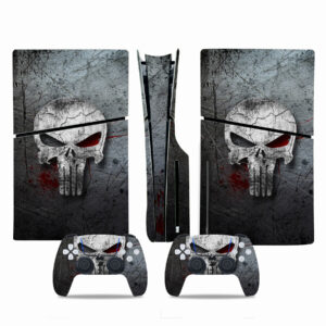 The Punisher Skull PS5 Slim Skin Sticker Cover