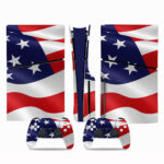 Flag Of United States Of America PS5 Slim Skin Sticker Cover Design 1