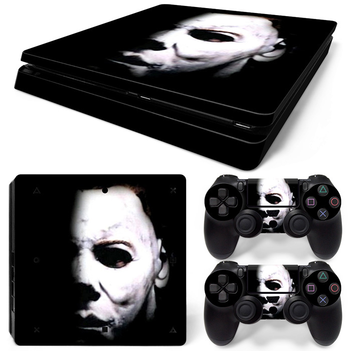 Michael Myers Black And White PS4 Slim Skin Sticker Decal