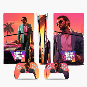 Grand Theft Auto VI PS5 Slim Skin Sticker Decal Design 3