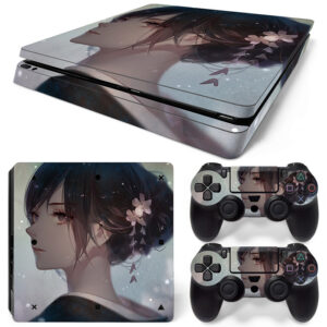 Japanese Girl Bonito Girl PS4 Slim Skin Sticker Decal