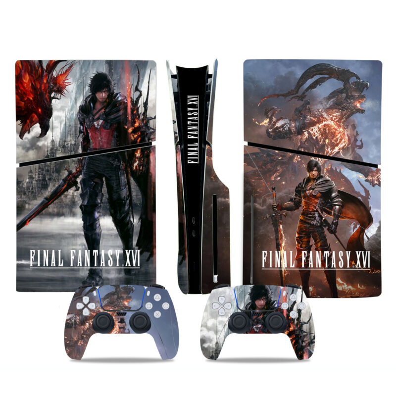 Final Fantasy XVI PS5 Slim Skin Sticker Decal Design 3