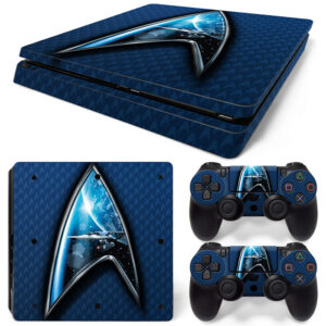 Star Trek Symbol In Dark Blue PS4 Slim Skin Sticker Decal