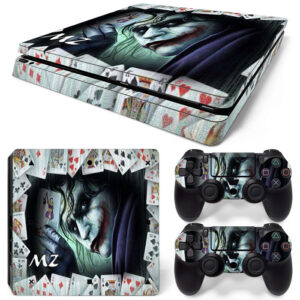 The Dark Knight Cards And Joker Art PS4 Slim Skin Sticker Cover