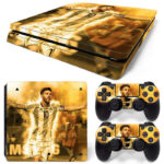 Lionel Messi Fire Effect PS4 Slim Skin Sticker Decal