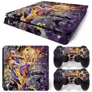 Purple Gold Kobe Bryant PS4 Slim Skin Sticker Cover