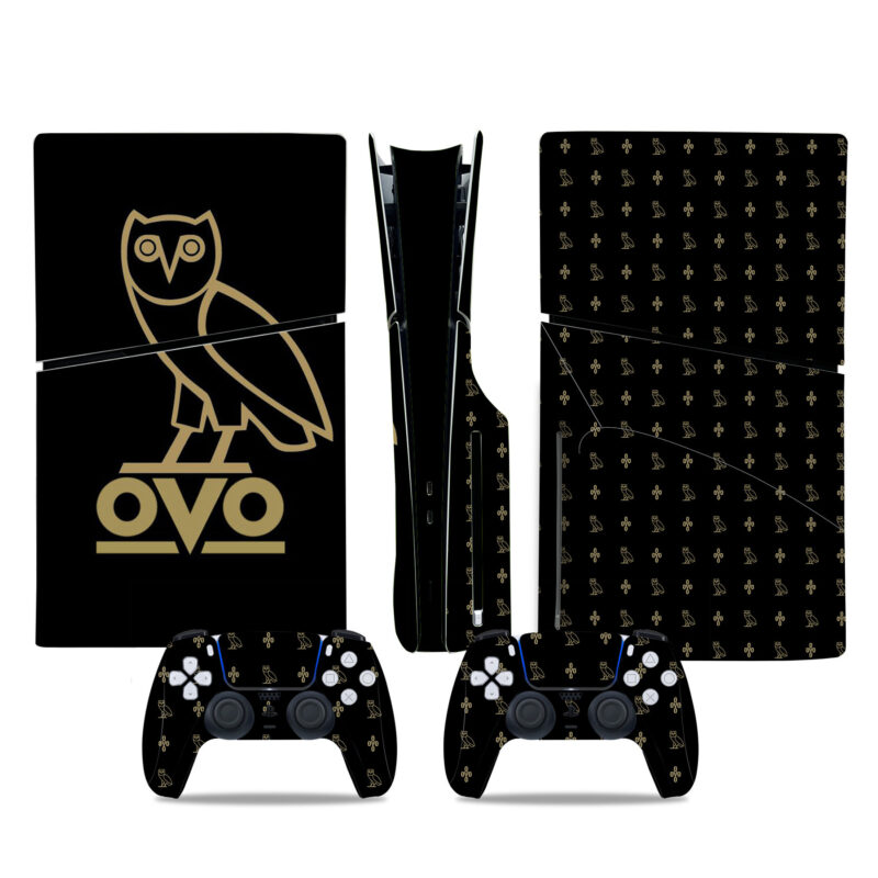 Drake October's Very Own Pattern Skin Sticker For PS5 Slim