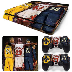 Kobe Bryant Michael Jordan LeBron James PS4 Slim Skin Sticker Cover