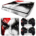 God Of War Kratos Eyes PS4 Slim Skin Sticker Decal