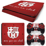 FC Barcelona Mes Que Un Club Symbol PS4 Slim Skin Sticker Decal