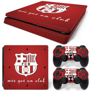 FC Barcelona Mes Que Un Club Symbol PS4 Slim Skin Sticker Decal