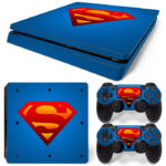 Superman Symbol PS4 Slim Skin Sticker Decal Design 1