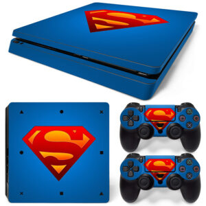 Superman Symbol PS4 Slim Skin Sticker Decal Design 1