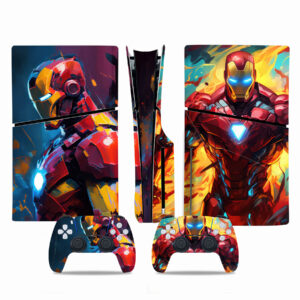 Iron Man Art PS5 Slim Skin Sticker Decal