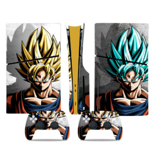 Super Saiyan Goku And Vegeta PS5 Slim Skin Sticker Cover