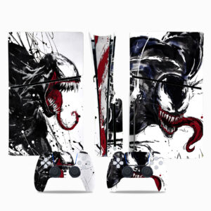 Venom Sketch Skin Sticker For PS5 Slim