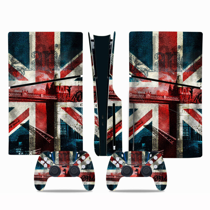 Flag Of United Kingdom PS5 Slim Skin Sticker Cover