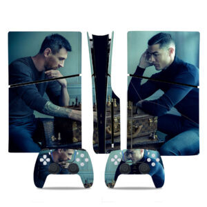 Messi And Ronaldo Play Chess For Louis Vuitton PS5 Slim Skin Sticker Decal