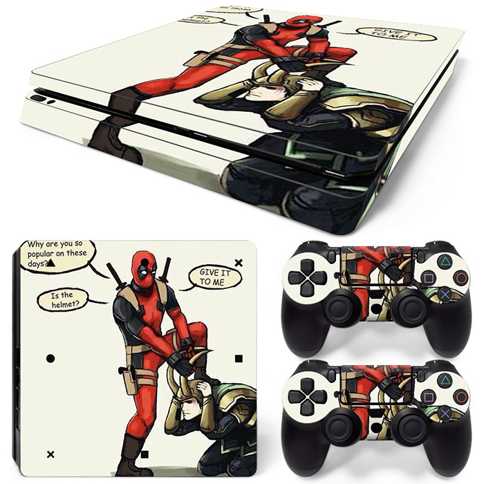 Loki Meets Deadpool PS4 Slim Skin Sticker Cover